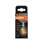 Osram / Ledvance LED Filament Vintage 1906 Tropfen P klar 300° Spiral 4,6-40W/927 warmweiß 470lm E14 220-240V dimmbar – Verpackung