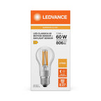 Osram / Ledvance LED Classic A klar 320° Superior MotionSensor 7,3-60W/827 warmweiß 806lm E27 220-240V – Verpackung