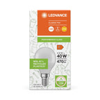 Osram / Ledvance LED Tropfen P matt 200° Performance 4,9-40W/827 warmweiß 470lm E14 220-240V – Verpackung