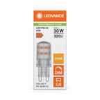 Osram / Ledvance LED Pin klar 300° Performance 3-30W/827 warmweiß 320lm G9 220-240V dimmbar – Verpackung