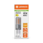 Osram / Ledvance LED Pin klar 320° Performance 4,4-48W/827 warmweiß 600lm G9 220-240V dimmbar – Verpackung