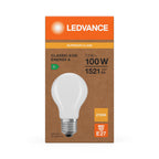 Osram / Ledvance LED Filament Classic A matt 300° Superior UltraEfficient 7,2-100W/827 warmweiß 1521lm E27 220-240V – Verpackung
