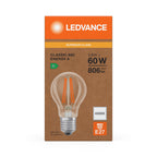 Osram / Ledvance LED Filament Classic A klar 300° Superior UltraEfficient 3,8-60W/840 kaltweiß 806lm E27 220-240V – Verpackung
