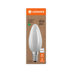 Osram / Ledvance LED Filament Kerze B matt 330° Superior UltraEfficient 1,2-25W/840 kaltweiß 255lm E14 220-240V – Verpackung