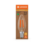 Osram / Ledvance LED Filament Kerze B klar 320° Superior UltraEfficient 2,2-40W/827 warmweiß 470lm E14 220-240V – Verpackung