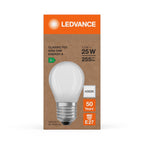 Osram / Ledvance LED Filament Tropfen P matt 330° Superior UltraEfficient 1,2-25W/840 kaltweiß 255lm E27 220-240V – Verpackung
