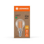 Osram / Ledvance LED Filament Tropfen P klar 320° Superior UltraEfficient 2,2-40W/827 warmweiß 470lm E14 220-240V – Verpackung