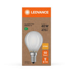 Osram / Ledvance LED Filament Tropfen P matt 330° Superior UltraEfficient 2,2-40W/827 warmweiß 470lm E14 220-240V – Verpackung