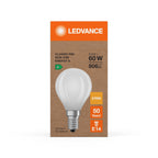 Osram / Ledvance LED Filament Tropfen P matt 330° Superior UltraEfficient 3,8-60W/827 warmweiß 806lm E14 220-240V – Verpackung