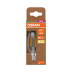 Osram / Ledvance LED Filament Kerze B klar 330° UltraEfficient 2,2-40W/827 warmweiß 470lm E14 220-240V – Verpackung