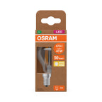 Osram / Ledvance LED Filament Tropfen P klar 330° UltraEfficient 2,2-40W/827 warmweiß 470lm E14 220-240V – Verpackung