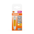 Osram / Ledvance LED Slim Line klar 300° 4,5-40W/827 warmweiß 470lm R7s 220-240V 78mm – Verpackung