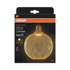 Osram / Ledvance LED Decor Globe matt gold 100° Flat 3,5-28W/827 warmweiß 300lm E27 220-240V – Verpackung
