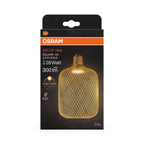 Osram / Ledvance LED Decor Square matt gold 100° Flat 3,5-28W/827 warmweiß 300lm E27 220-240V – Verpackung