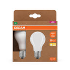 Osram / Ledvance LED Filament Classic A matt 300° UltraEfficient 5-75W/827 warmweiß 1055lm E27 220-240V 2er Pack – Verpackung