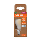 Osram / Ledvance LED Filament Tropfen P matt 330° UltraEfficient 3,8-60W/840 kaltweiß 806lm E14 220-240V – Verpackung