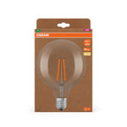 Osram / Ledvance LED Filament Globe G125 klar 330° UltraEfficient 7,2-100W/827 warmweiß 1521lm E27 220-240V – Verpackung