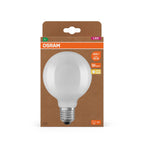 Osram / Ledvance LED Filament Globe G95 matt 300° UltraEfficient 3,8-60W/827 warmweiß 806lm E27 220-240V – Verpackung