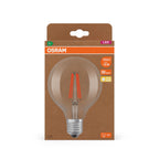 Osram / Ledvance LED Filament Globe G95 klar 330° UltraEfficient 5-75W/827 warmweiß 1055lm E27 220-240V – Verpackung