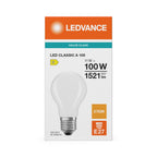 Osram / Ledvance LED Filament Classic A matt 300° Performance 11-100W/827 warmweiß 1521lm E27 220-240V – Verpackung