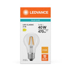 Osram / Ledvance LED Filament Classic A klar 300° Performance 3,4-40W/827 warmweiß 470lm E27 220-240V – Verpackung