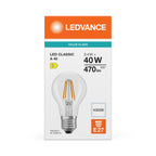 Osram / Ledvance LED Filament Classic A klar 300° Performance 3,4-40W/840 kaltweiß 470lm E27 220-240V – Verpackung