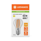 Osram / Ledvance LED Filament Classic A klar 300° Performance 5,9-60W/827 warmweiß 806lm E27 220-240V dimmbar – Verpackung