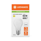 Osram / Ledvance LED Filament Classic A matt 300° Performance 5,9-60W/840 kaltweiß 806lm E27 220-240V dimmbar – Verpackung