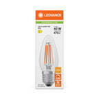 Osram / Ledvance LED Filament Kerze B klar 320° Performance 3,4-40W/827 warmweiß 470lm E27 220-240V dimmbar – Verpackung