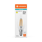 Osram / Ledvance LED Filament Kerze B klar 300° Performance 3,4-40W/840 kaltweiß 470lm E14 220-240V – Verpackung