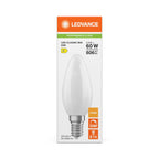 Osram / Ledvance LED Filament Kerze B matt 300° Performance 5,9-60W/827 warmweiß 806lm E14 220-240V dimmbar – Verpackung