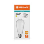 Osram / Ledvance LED Filament Edison ST matt 300° Performance 5,4-55W/827 warmweiß 730lm E27 220-240V – Verpackung