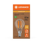 Osram / Ledvance LED Filament Tropfen P klar 300° Superior 2,5-40W/827 warmweiß 470lm E14 220-240V dimmbar – Verpackung