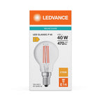 Osram / Ledvance LED Filament Tropfen P klar 300° Value 4-40W/827 warmweiß 470lm E14 220-240V – Verpackung