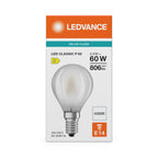 Osram / Ledvance LED Filament Tropfen P matt 300° Performance 5,9-60W/827 warmweiß 806lm E14 220-240V – Verpackung