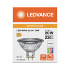Osram / Ledvance LED Spot MR16 36° Superior 2,2-20W/940 kaltweiß 230lm GU5.3 12V dimmbar – Verpackung