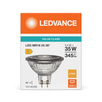Osram / Ledvance LED Spot MR16 36° Performance 3,4-35W/827 warmweiß 345lm GU5.3 12V – Verpackung