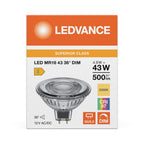 Osram / Ledvance LED Spot MR16 36° Superior 4,9-43W/930 warmweiß 500lm GU5.3 12V dimmbar – Verpackung