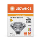 Osram / Ledvance LED Spot MR16 36° Superior 4,9-43W/940 kaltweiß 500lm GU5.3 12V dimmbar – Verpackung