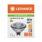 Osram / Ledvance LED Spot MR16 36° Performance 6,1-50W/927 warmweiß 621lm GU5.3 12V dimmbar – Verpackung