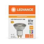 Osram / Ledvance LED Spot PAR16 36° Superior 6,1-80W/927 warmweiß 575lm GU10 220-240V dimmbar – Verpackung