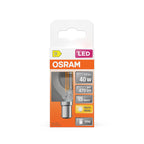 Osram / Ledvance LED Filament Star Tropfen P klar 300° 3,4-40W/827 warmweiß 470lm B15d 220-240V – Verpackung