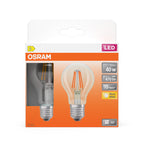 Osram / Ledvance LED Filament Star Classic A klar 300° 3,4-40W/827 warmweiß 470lm E27 220-240V 2er Pack – Verpackung