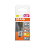 Osram / Ledvance LED Filament Star Tropfen P klar 300° 3,4-40W/827 warmweiß 470lm E27 220-240V – Verpackung