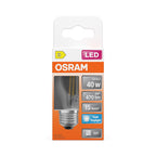 Osram / Ledvance LED Filament Star Tropfen P klar 300° 3,4-40W/865 tageslichtweiß 470lm E27 220-240V – Verpackung