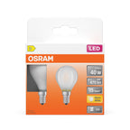 Osram / Ledvance LED Filament Star Tropfen P matt 300° 3,4-40W/827 warmweiß 470lm E14 220-240V 2er Pack – Verpackung