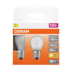 Osram / Ledvance LED Filament Star Tropfen P matt 300° 3,4-40W/827 warmweiß 470lm E27 220-240V 2er Pack – Verpackung