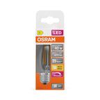 Osram / Ledvance LED Filament Superstar Kerze B klar 320° 3,4-40W/827 warmweiß 470lm E27 220-240V dimmbar – Verpackung
