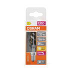 Osram / Ledvance LED Filament Superstar Kerze BW klar gedreht 320° 1,8-25W/827 warmweiß 250lm E14 220-240V dimmbar – Verpackung