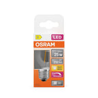 Osram / Ledvance LED Filament Superstar Tropfen P klar 320° 1,8-25W/827 warmweiß 250lm E27 220-240V dimmbar – Verpackung